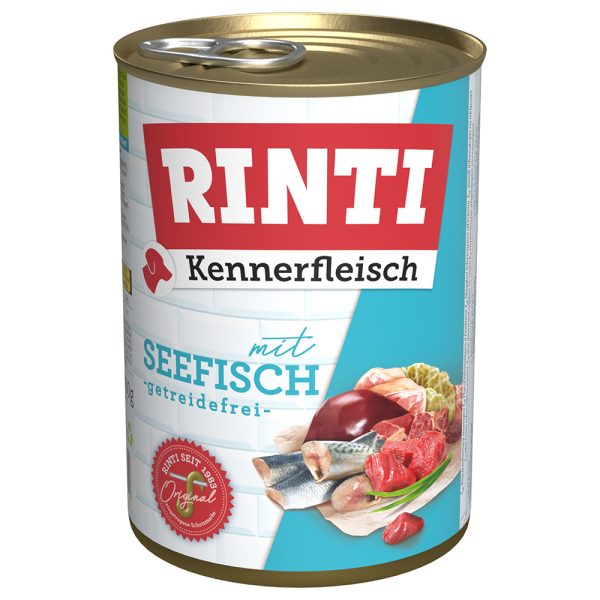 6 x 400 g RINTI Kennerfleisch Zeevis Nat Hondenvoer