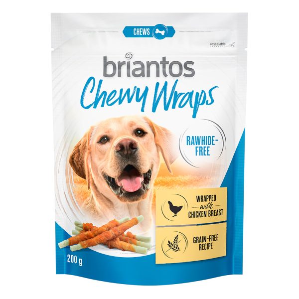 200g briantos chewy wraps Kip Hondensnacks