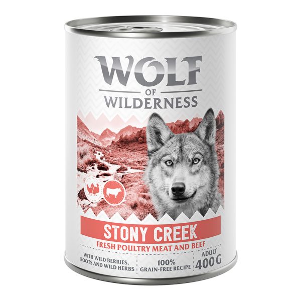 12x400g Wolf of Wilderness Honden Natvoer