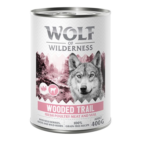 12x400g Wolf of Wilderness Honden Natvoer