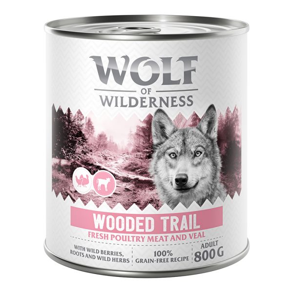 6x800g Adult Wooded Trails Wolf of Wilderness "Expedition" Hondenvoer