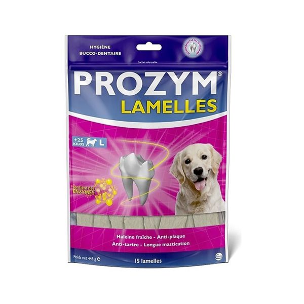 2x Prozym Canin Lamellen voor grote honden (> 25 kg), 2 x 15 hondensnacks