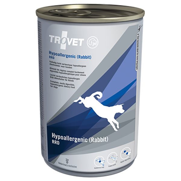 12x 400g Trovet Hypoallergenic Kaninchen Nassfutter RRD Hundefutter nass