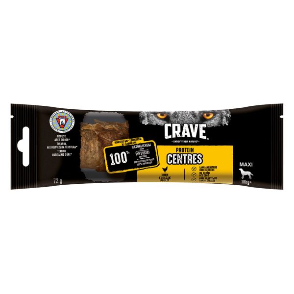 20% korting! Crave Protein Chunks Hondensnacks - Kip Maxi (72g)