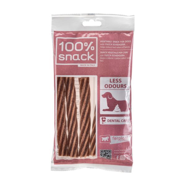 18 stuks Ferplast Dental Care Snack Fusilli Yucca Hond