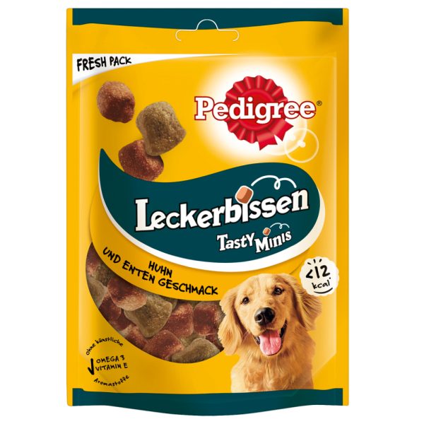 3x130g Tasty Mini's Chewy Cubes Kip & Eend Pedigree Hondensnacks