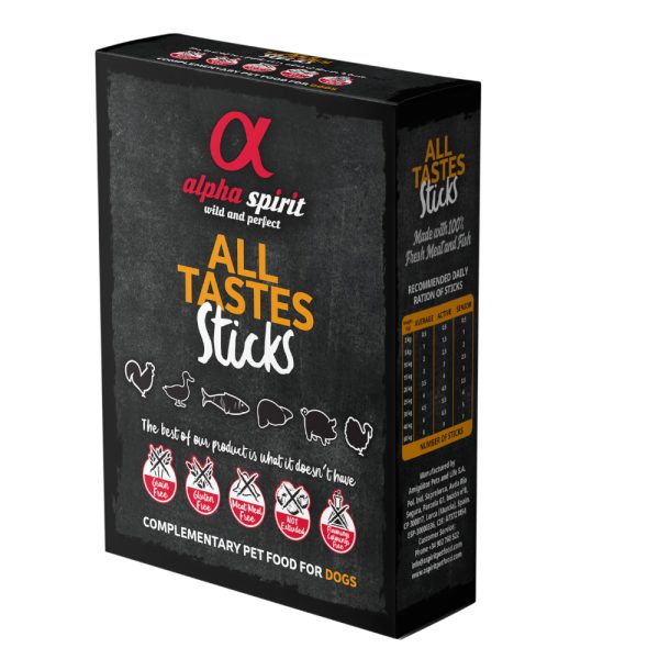 24 stuks alpha spirit Sticks Mixbox All 6 Tastes Hondensnacks