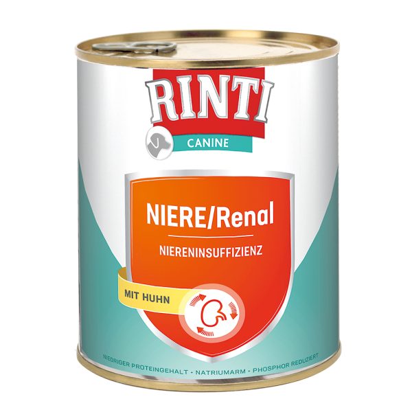 RINTI Canine Nier met Kip Hondenvoer 800 g - 24 x 800 g