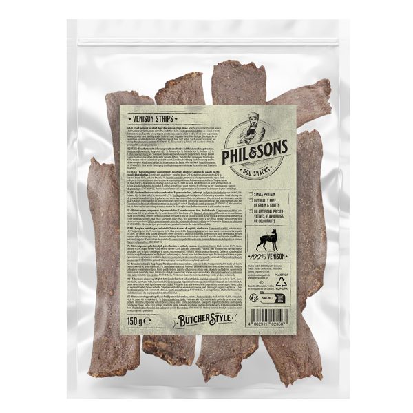 Phil & Sons Hertenreepjes - 3 x 150 g