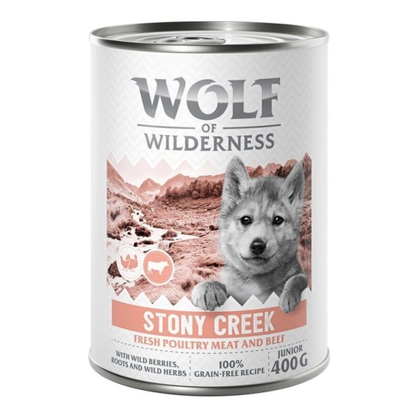 12x400g Wolf of Wilderness Honden Natvoer