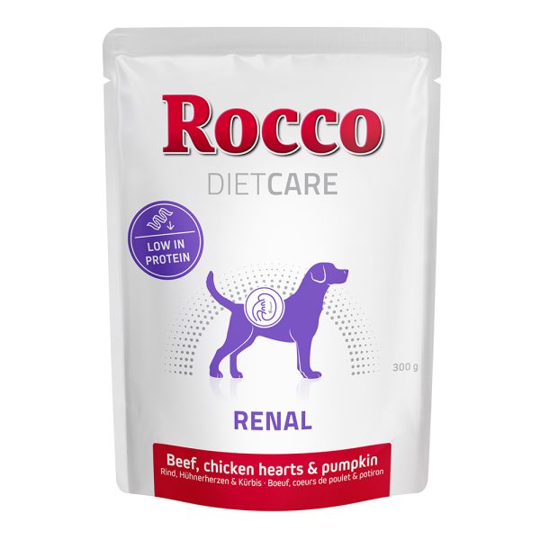 Rocco Diet Care Renal Rund & Kip met Pompoen 300g - Zakje Hondenvoer 24 x 300 g