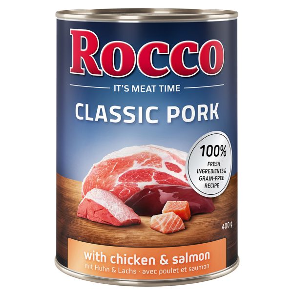 Rocco Classic Pork 6 x 400g Hondenvoer Kip & Zalm