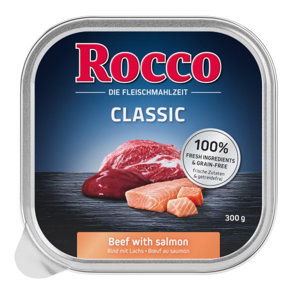 9x300g Rund met Zalm Rocco Hondenvoer