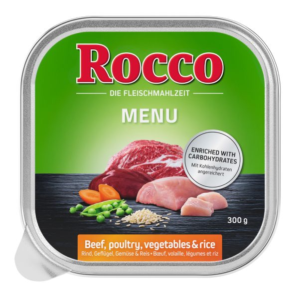 Rocco Menu 9 x 300g Hondenvoer - Rund met Gevogelte