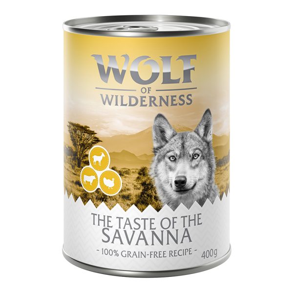 12x400g Wolf of Wilderness Honden Natvoer