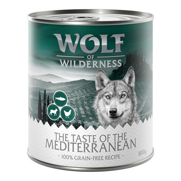 6x800g The Taste of The Taste Of The Mediterranean Wolf of Wilderness Hondenvoer