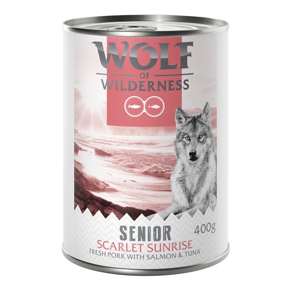 Wolf of Wilderness Senior "Red Meat" 6 x 400 g Scarlet Sunrise