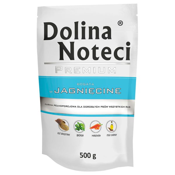 20 X 500 g Dolina Noteci Premium Pouches Lam Nat Hondenvoer