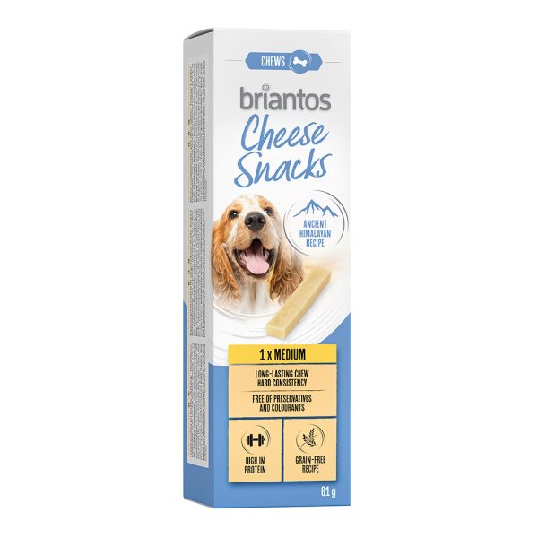 3x60g Briantos Middel Cheese Snacks Hondensnack