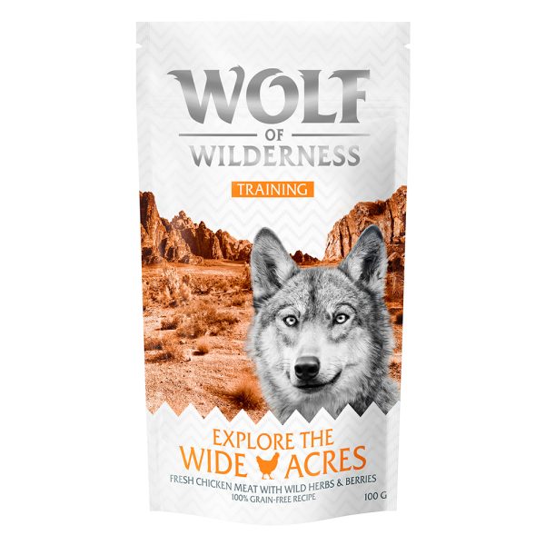 100g Wolf of Wilderness Trainingssnacks Explore the Wide Acres Kip