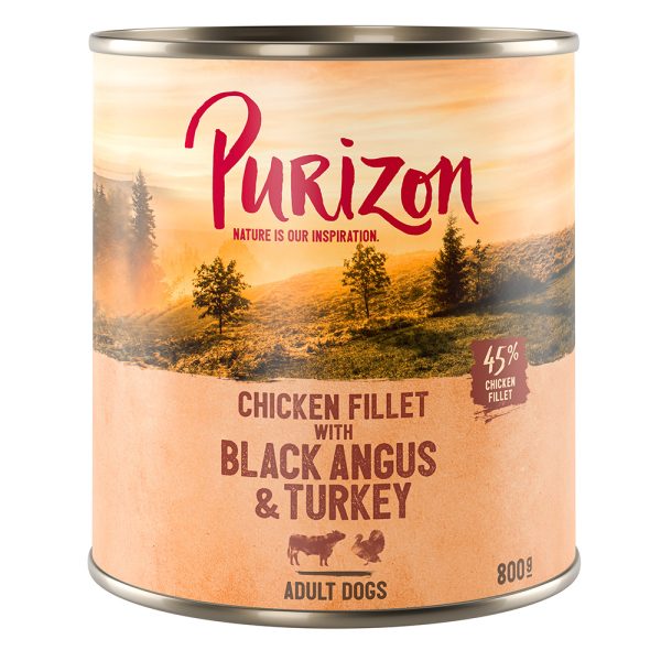 24x800g Adult Purizon Hondenvoer - Diverse Smaken