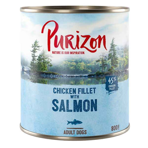 6x800g Purizon Original Adult Zalm met Spinazie & Kokos Honden Natvoer