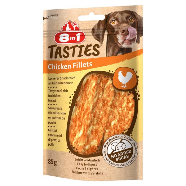 3 + 1 Gratis! 8in1 Tasties 4 x 85 g - Kipfilets