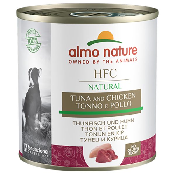 6x290g Tonijn en Kip Almo Nature Dog Honden Natvoer