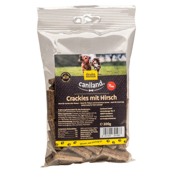 200g Caniland Crackies herten hondensnacks