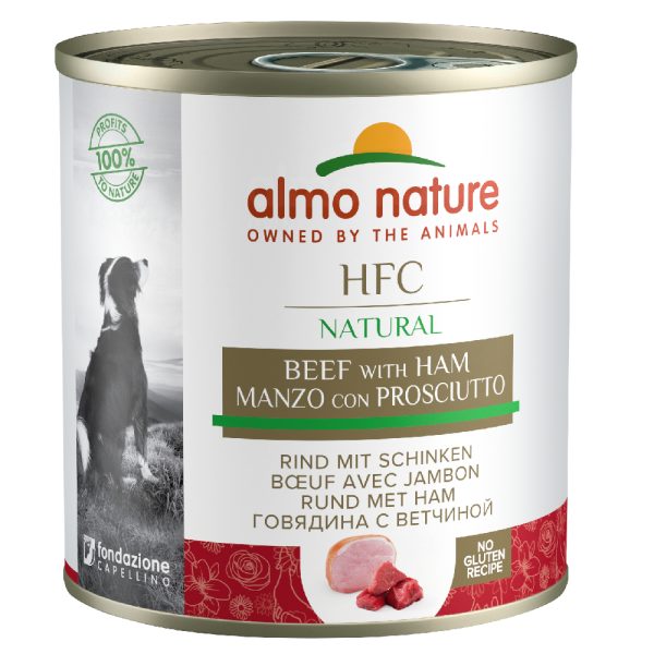 6x290g Rund met Ham Almo Nature Dog Honden Natvoer