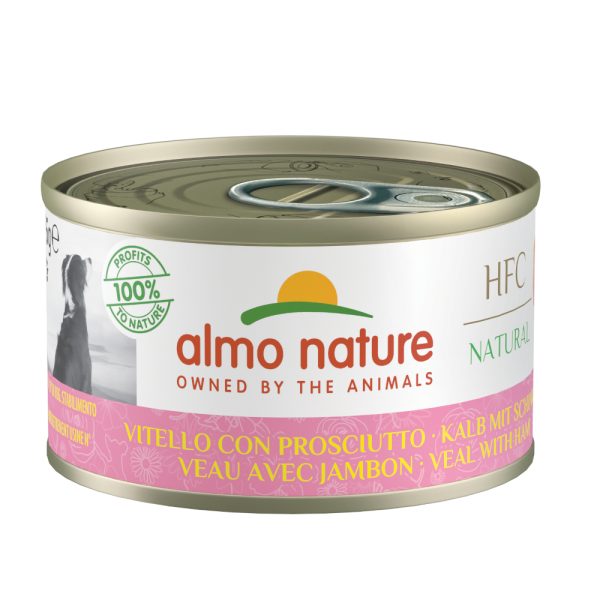 5 + 1 Gratis! Almo Nature Classic 6 x 95 g - Kalf met Ham