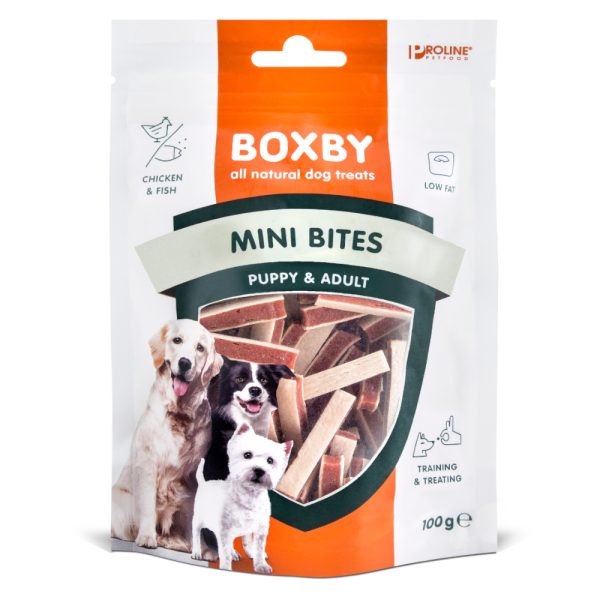100g Puppy Mini Bites Boxby Hondensnacks