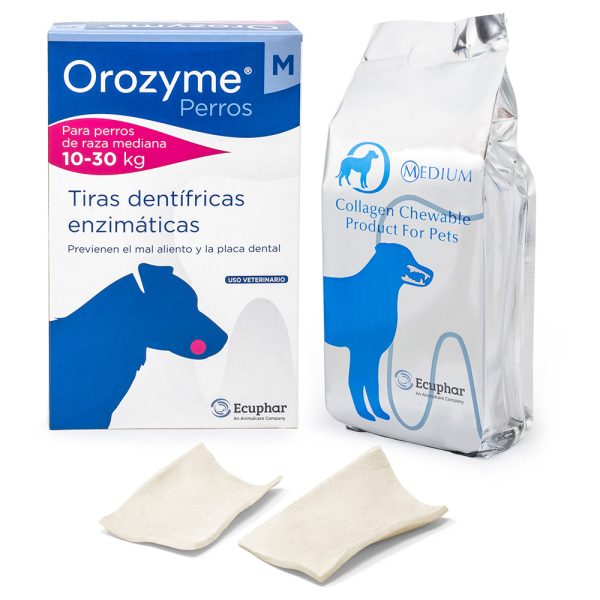 2x141g Strips middelgrote honden Orozyme Hondensnacks