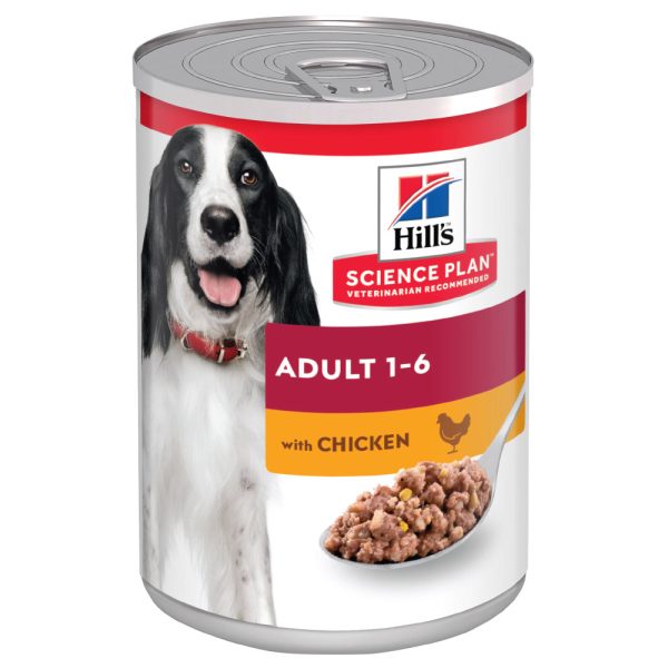 12 x 370 g Hill's Science Plan Adult Kip Hondenvoer