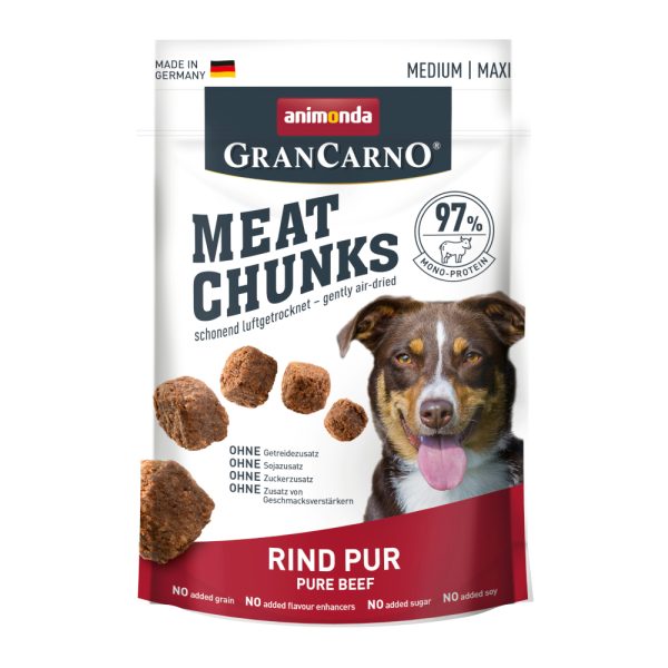 4x80g Meat Chunks Puur Rund Animonda Hondensnacks