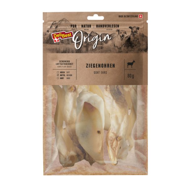 4x80g Origin Geitenoren DeliBest Hondensnacks
