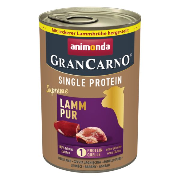 6x400g Adult Single Protein Supreme Puur lamsvlees animonda GranCarno Hondenvoer