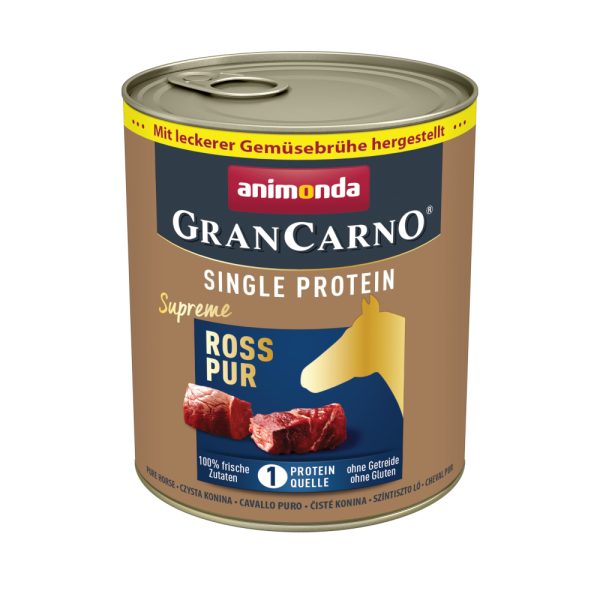 24x800g Adult Single Protein Supreme animonda GranCarno Paard Puur Hondenvoer nat