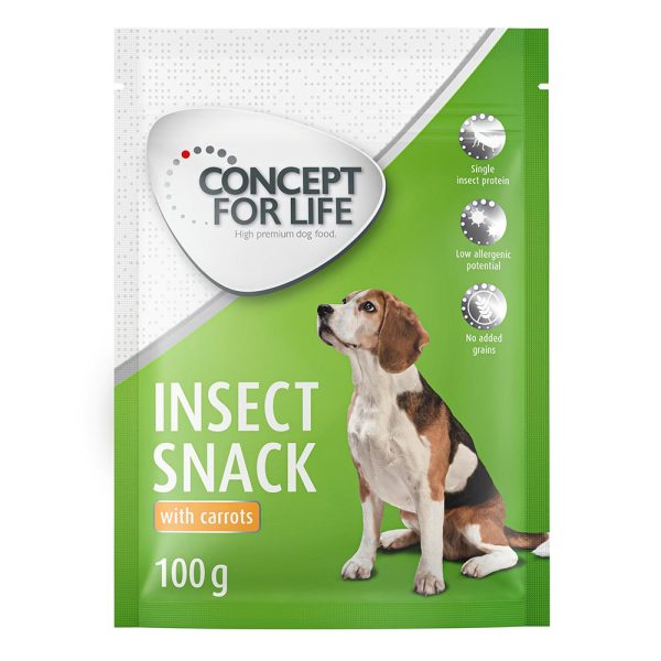 100 g Insect Snack met Wortel Concept for Life Snacks Honden