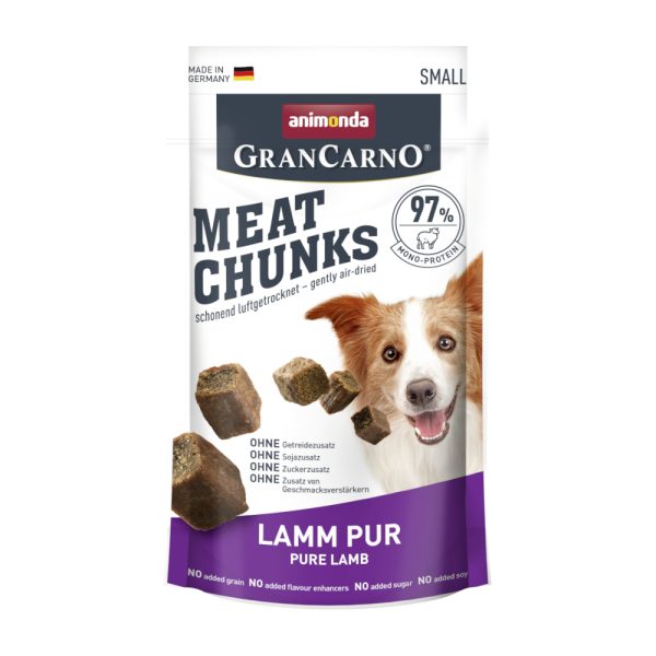 4x60g Meat Chunks Small Lam Puur Animonda Hond