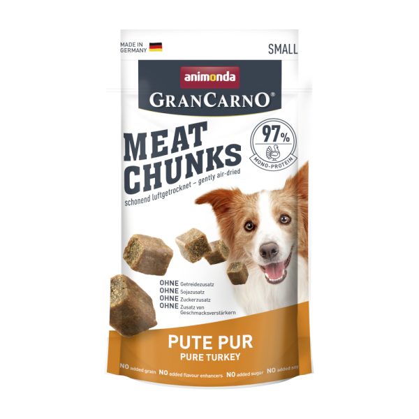 4x60g Meat Chunks Small Kalkoen Puur Animonda Hond