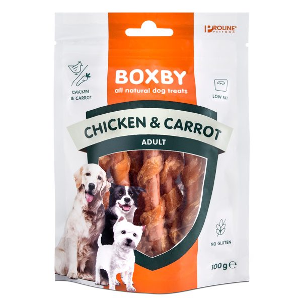 100g Boxby Chicken & Carrot Hondensnacks