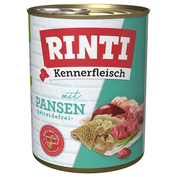 800g RINTI Kennerfleisch met pens nat hondenvoer
