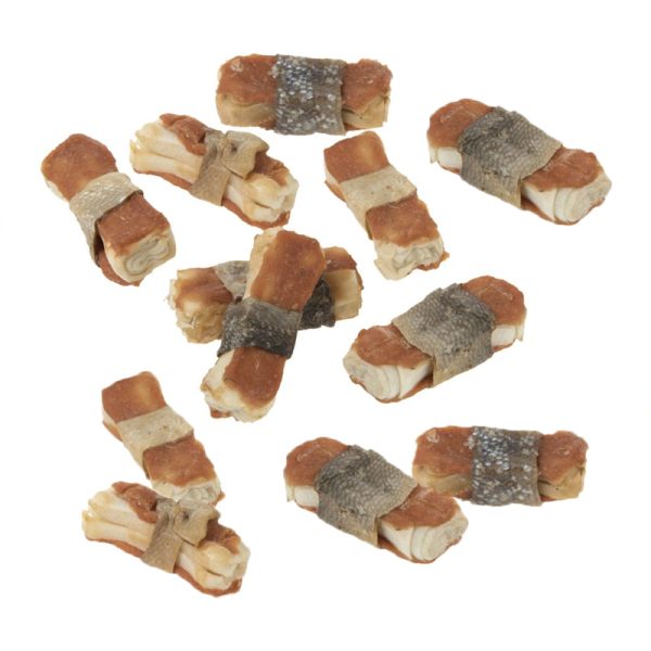 12x5cm Fijne Kauwkluiven Zalm Lukullus Hondensnack
