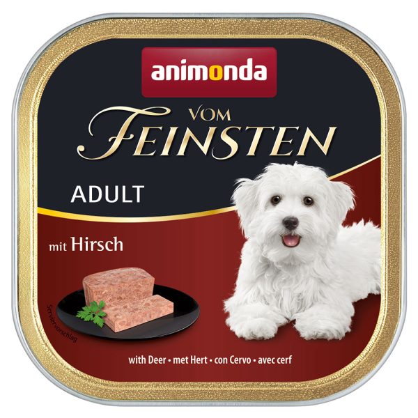 6x150g Graanvrij Hert animonda Vom Feinsten Hondenvoer