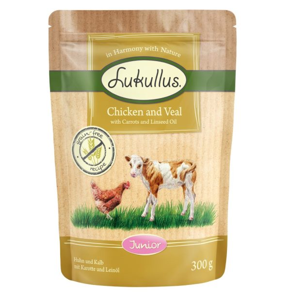 Lukullus Naturkost Verhoudzakjes - Junior Kip & Kalf (graanvrij)