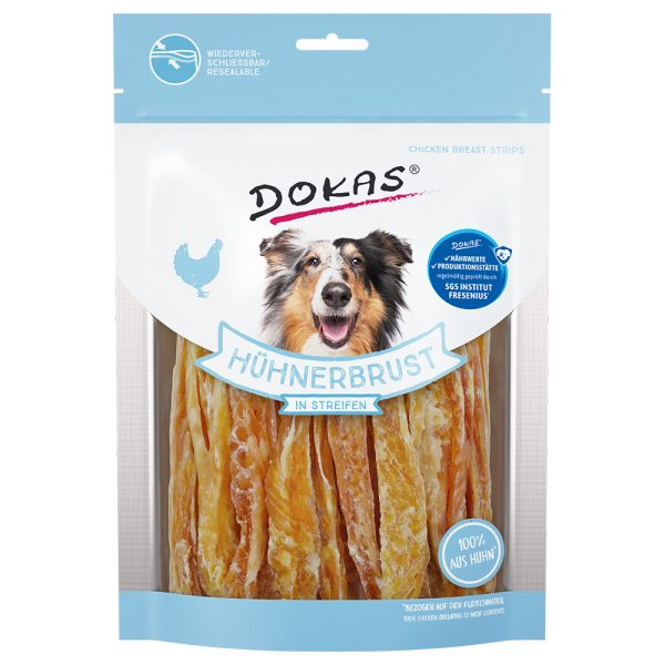 3x250g Kipfilet in Reepjes Dokas Vleessnack Hondensnacks