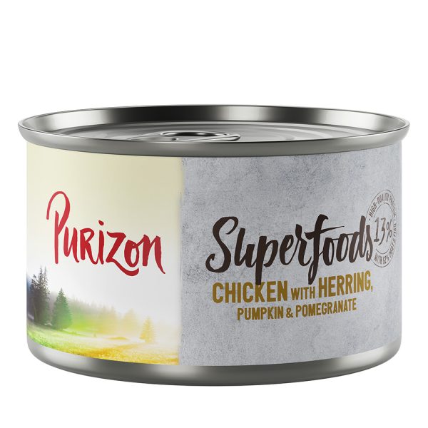 Purizon Adult natvoer honden - Kip met Haring, Pompoen en Granaatappel (24 x 140 g)