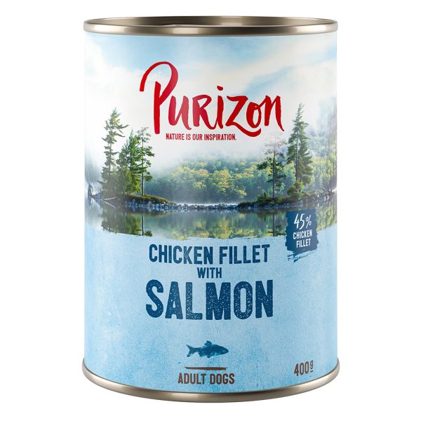 Purizon honden natvoer - Zalm met spinazie en kokos (6 x 400 g)