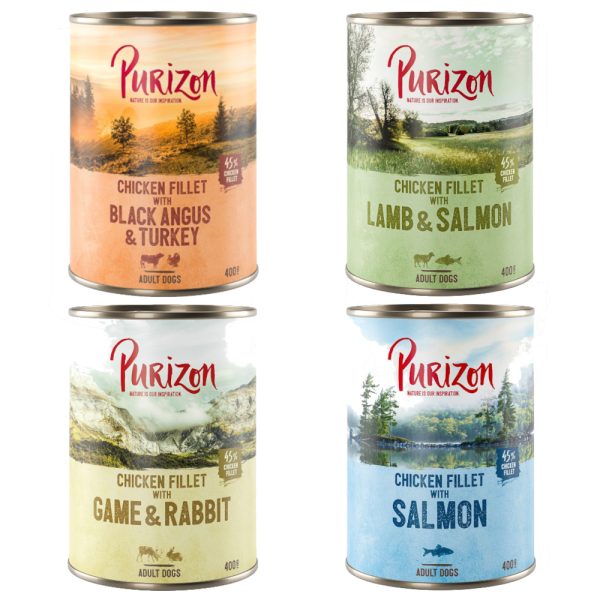 6x400g Purizon Hondenvoer - Diverse Smaken